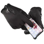 Manusi touchscreen, impermeabil, negru, marimea XL, Trizand