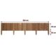 Gard de gradina decorativ din lemn, maro, 200x40 cm - imagine 7