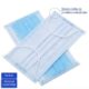Set 50 bucati masti faciale de protectie, de unica folosinta, 3 straturi, albastru - imagine 3