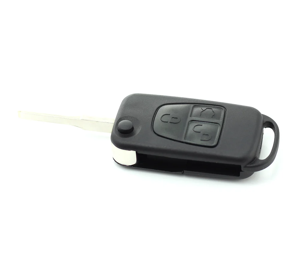 Carcasa cheie tip briceag pentru Mercedes Benz, cu 3 butoane si lama 2 piste, Carguard