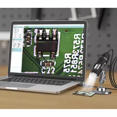 Microscop digital USB, 1600x, 2Mpix, zoom digital 5X, iluminare LED reglabila, video si foto