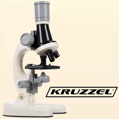 Microscop educational digital pentru copii Kruzzel cu marire 1200X, iluminare LED, accesorii incluse, 22 x 12.5 x 8 cm 4 Microscop educational digital pentru copii Kruzzel cu marire 1200X, iluminare LED, accesorii incluse, 22 x 12.5 x 8 cm