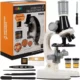 Microscop educational digital pentru copii Kruzzel cu marire 1200X, iluminare LED, accesorii incluse, 22 x 12.5 x 8 cm - imagine 7