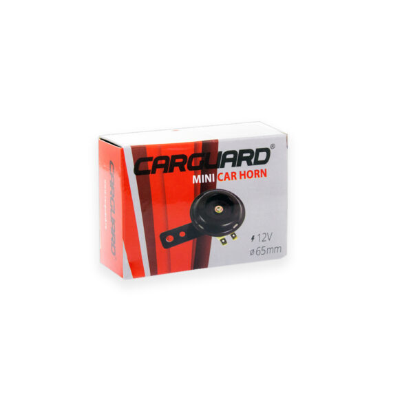 Mini claxon auto Carguard, 12V, 65 mm, negru - imagine 3