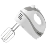Mixer de mana Home 250W, 5 Trepte de Viteza, Teluri pentru Spuma si Framantat, functie Turbo, alb