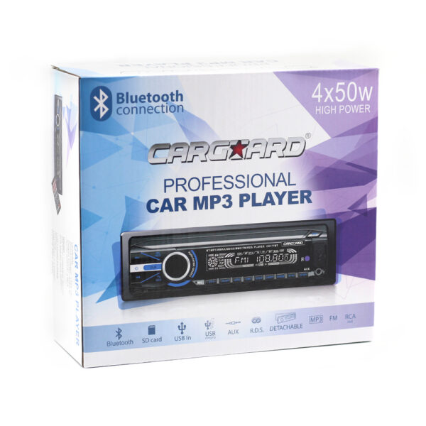 MP3 player auto Carguard, Bluetooth, fata detasabila, 4x50W, telecomanda inclusa - imagine 10