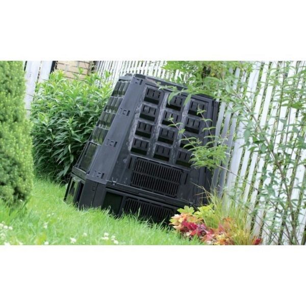 Compostor de gradina, 850 L, negru, Evogreen - imagine 3