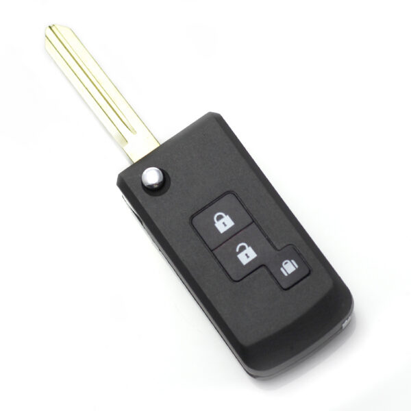 Carcasa cheie tip briceag pentru Nissan, cu 2+1 butoane, model modificat, Carguard - imagine 1