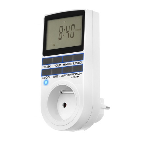 Priza programabila digitala Izoxis, timer saptamanal, ecran LCD, 3680 W, programare 24/7, Alb 2 On / off timer