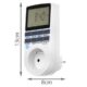 Priza programabila digitala Izoxis, timer saptamanal, ecran LCD, 3680 W, programare 24/7, Alb - imagine 9