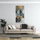 Panou Radiant Ceramic cu Infrarosu ArtHeat, Tip Tablou, Model Abstract Pyramid, Smart WiFi, 120 x 60 cm, Telecomanda, Termostat, 500 W - imagine 3
