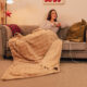 Patura Electrica Cecotec HeatConfort ThermalBlanket, Protectie impotriva supraincalzirii, Cronometru, 160 x 130 cm, 160W, 9 niveluri, Bej - imagine 4