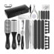 Set de pedichiura si manichiura Soulima, 31 de piese, cutie depozitare, universal, unghii si calcaie