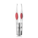Penseta cu lumina LED de mare precizie Wellness Beauté, varf oblic