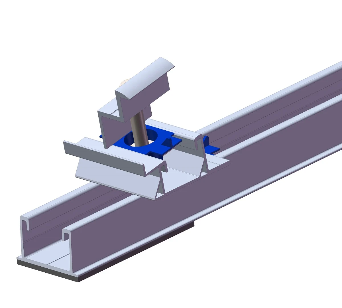 Picior frontal GLOBIZ, pentru montare acoperis plat 10° model "P"