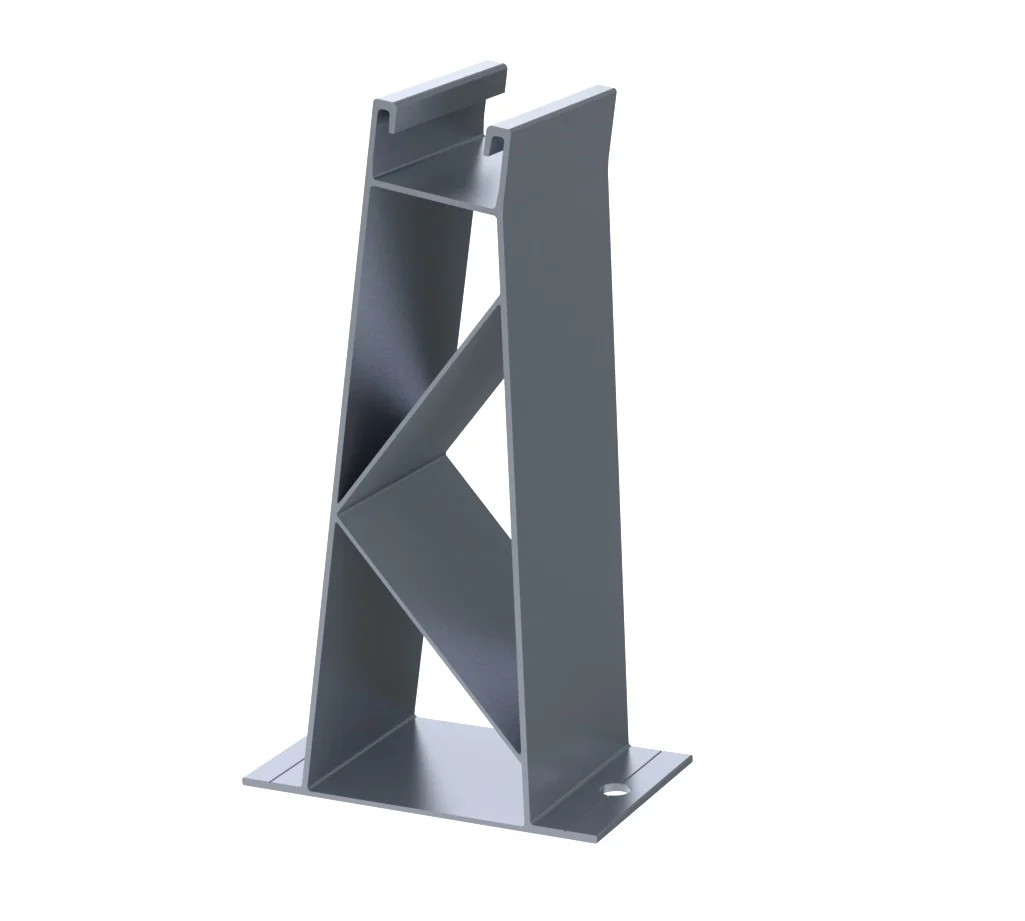 Picior spate GLOBIZ, pentru montare acoperis plat 10° model "P"