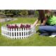 Gard de gradina decorativ, din plastic, alb, set 7 buc, 3.2 m x 35 cm - imagine 2