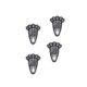 Lampa solara pentru gradina, Verk Group, model urme animal, AA, 1.2 V, set 4 buc, 9x12 cm - imagine 7