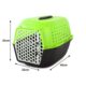 Cusca/geanta pentru transport caine/pisica, Verk Group, plastic, verde si nergu, 48x32x30 cm - imagine 3