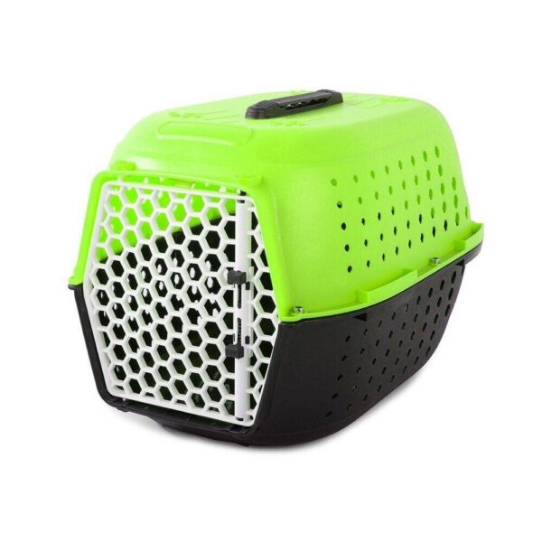 Cusca/geanta pentru transport caine/pisica, Verk Group, plastic, verde si nergu, 48x32x30 cm - imagine 11