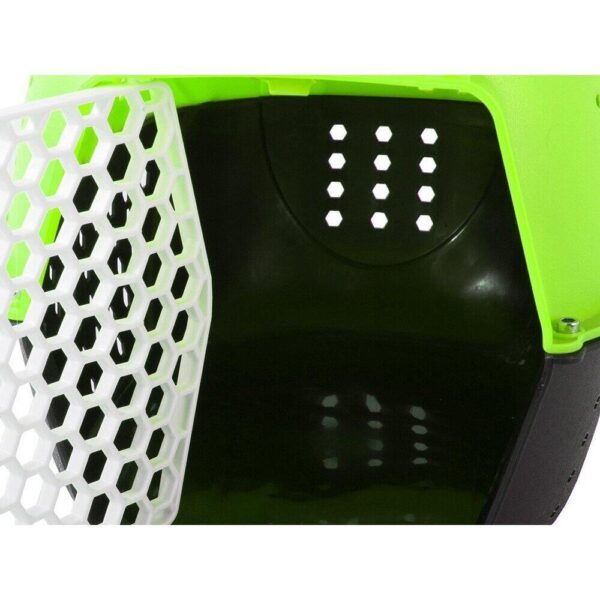 Cusca/geanta pentru transport caine/pisica, Verk Group, plastic, verde si nergu, 48x32x30 cm - imagine 5