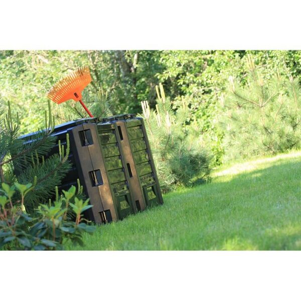 Compostor de gradina, 320 L, negru, rezistent la inghet, Compogreen - imagine 3