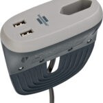 Prelungitor Brennenstuhl Estilo 1 priza, 2xUSB, pentru canapea pat
