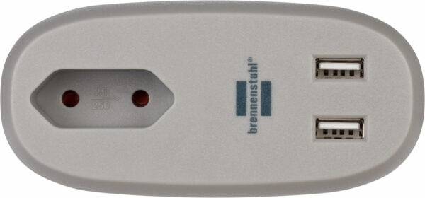 Prelungitor Brennenstuhl Estilo 1 priza, 2xUSB, pentru canapea pat - imagine 2