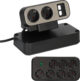Prelungitor pentru birou Brennenstuhl estilo Duplex Desktop, Protectie la supratensiune, 9 prize, 2X Module Keystone, 2m