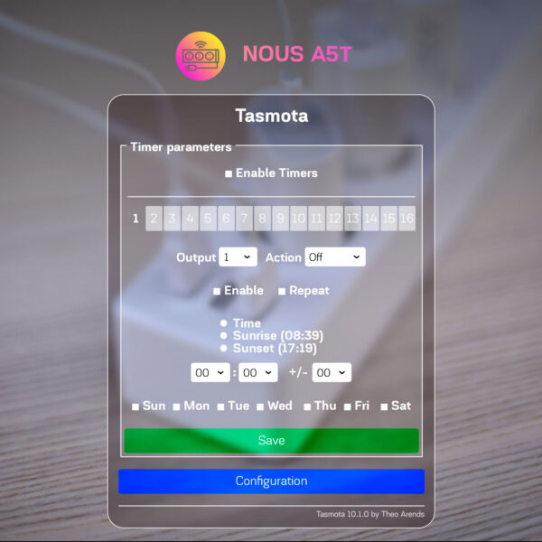 Prelungitor Smart Nous A5T, Wifi, 15A, Tasmota - imagine 5