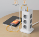 Prelungitor tip Turn Tessan TPS04-DE, 12 prize, 3 USB, 1 USB-C, 3A, cablu 2m - imagine 3