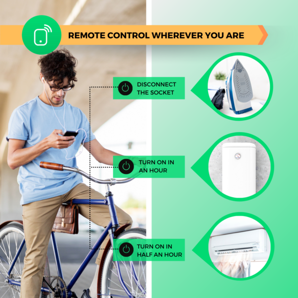 Priza inteligenta WiFi NOUS A1Z, 16A - ZigBee 3.0, Monitorizare energie - imagine 5