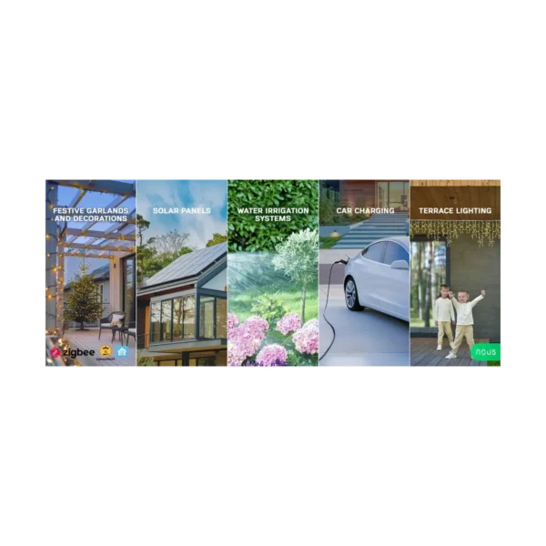 Priza Inteligenta WiFi pentru exterior NOUS A6Z,16A - ZigBee 3.0, Monitorizare energie, IP44 - imagine 7