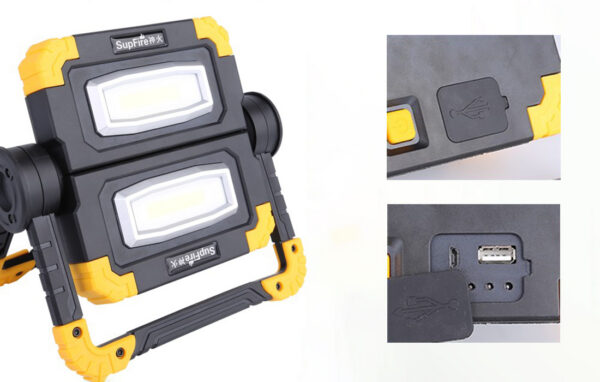 Proiector LED portabil SupFire G7, 20W, 2000 lm, reincarcabil, COB, Acumulator 5000mAh - imagine 3