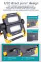 Proiector LED portabil SupFire G7, 20W, 2000 lm, reincarcabil, COB, Acumulator 5000mAh - imagine 7