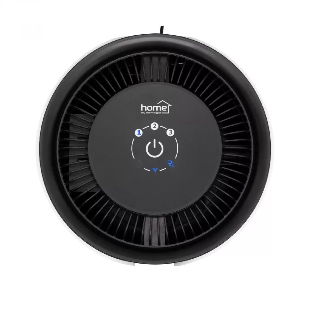 Purificator de aer Home Smart WiFi, True Hepa, Ionizare, Touch Screen, Timer, Indicator schimbare filtru, CADR 150 mc/h, 28W