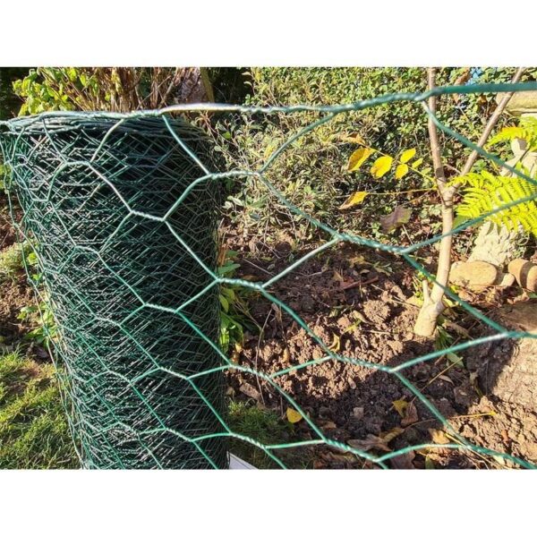 Gard plasa rabitz, pvc, verde, 13 mm, 0.9 mm, inaltime 0.5 m - imagine 4