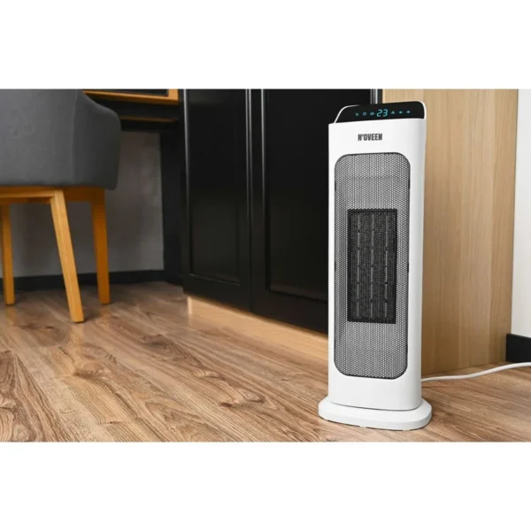 Radiator ceramic Smart WiFi, 2 trepte de incalzire, Termostat, Time, Telecomanda - imagine 3