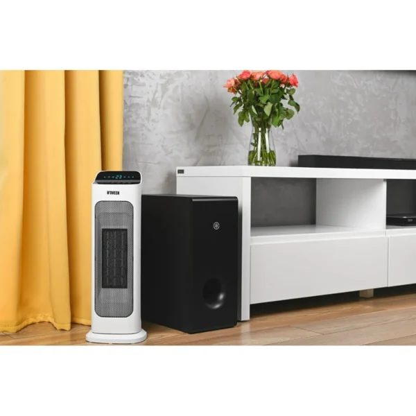 Radiator ceramic Smart WiFi, 2 trepte de incalzire, Termostat, Time, Telecomanda - imagine 2