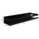 Raft de depozitare universal Ruhhy XXL, Inox, 50 x 10.5 cm, Negru - imagine 9