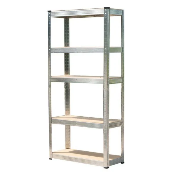 Raft depozitare, metalic, 5 polite, 175 kg, 90x40x180 cm - imagine 2