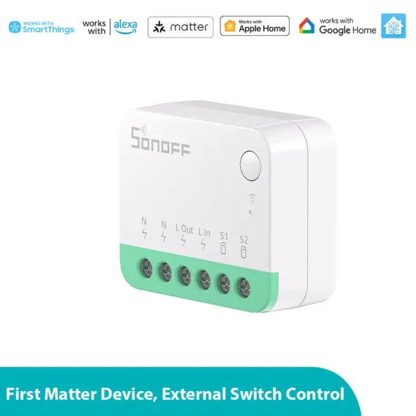 Releu Smart Wifi Sonoff MINIR4M Extreme - Matter - imagine 1