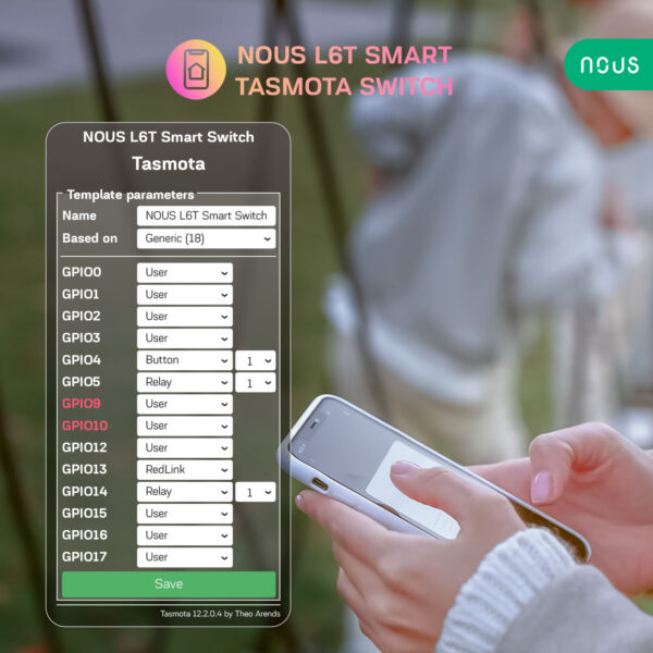 Releu wireless Nous L6T, 10A, Tasmota - imagine 5