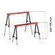Capra metalica cu picioare telescopice, set 2 buc - imagine 4