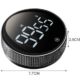 Timer pentru bucatarie universal RUHHY, magentic, diametru 7 cm, baterii, afisaj LCD, alb - imagine 11