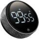 Timer pentru bucatarie universal RUHHY, magentic, diametru 7 cm, baterii, afisaj LCD, alb