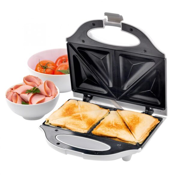 Sandwich Maker Home Good Breakfast, 750 W, pentru 2 sandvisuri, alb - imagine 1