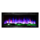 Semineu Electric 3D incorporabil sau de perete Schubert Royale, 100 combinatii de culori, 127 x 45 cm, Termostat, Telecomanda, Timer, 1500W - imagine 15