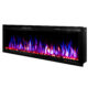 Semineu Electric 3D incorporabil sau de perete Schubert Royale, 100 combinatii de culori, 127 x 45 cm, Termostat, Telecomanda, Timer, 1500W - imagine 6