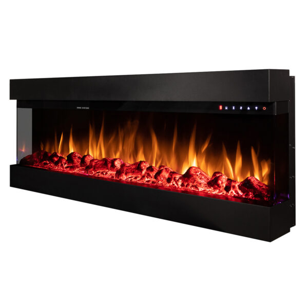 Semineu Electric incorporabil sau de perete 3D Dalas Elite, 30 de combinatii de culori, 152,4 x 49,3 cm, Incalzire, Termostat, Telecomanda, Timer, 1500W - imagine 11
